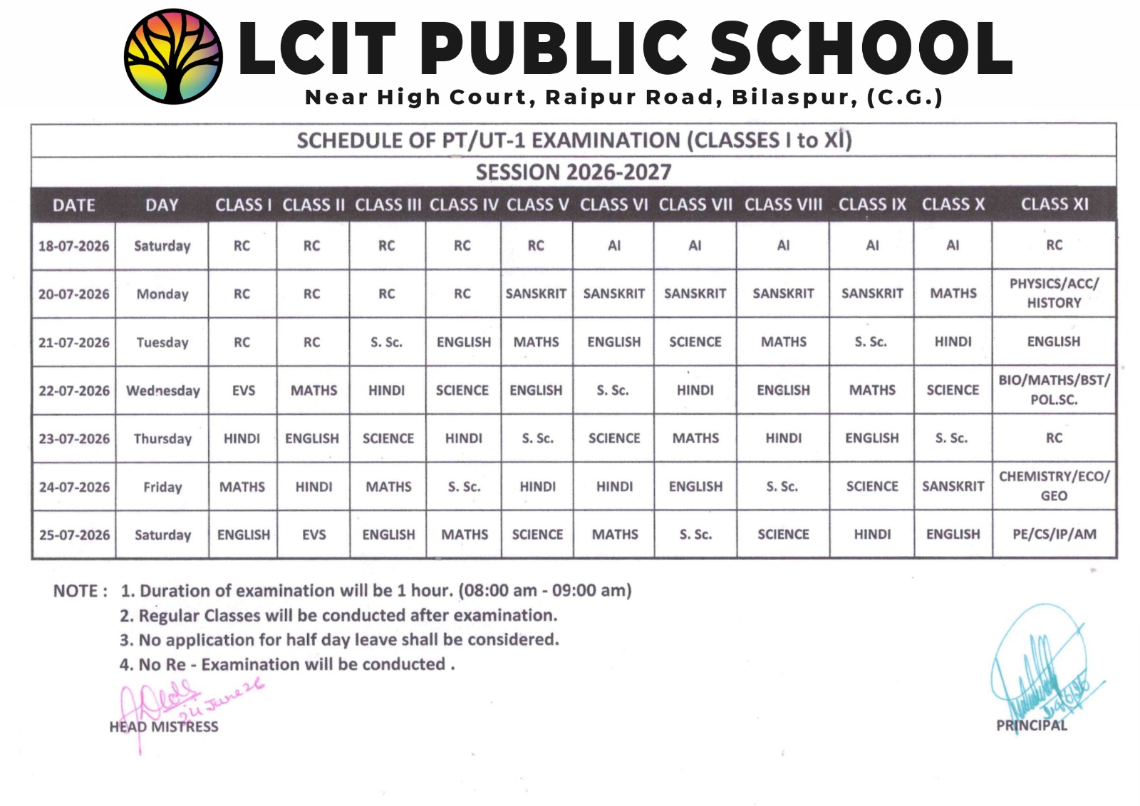Examination Image